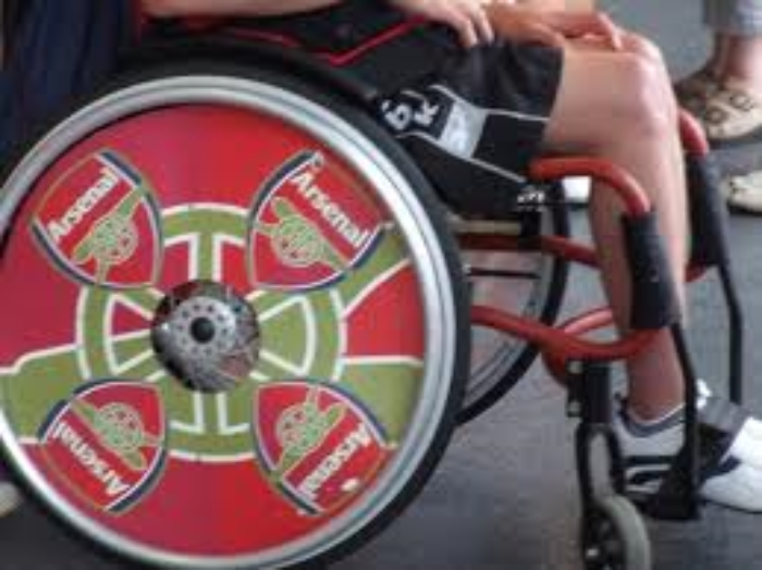Arsenal wheelchair fan