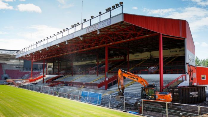 B City Williams Stand demoilshed