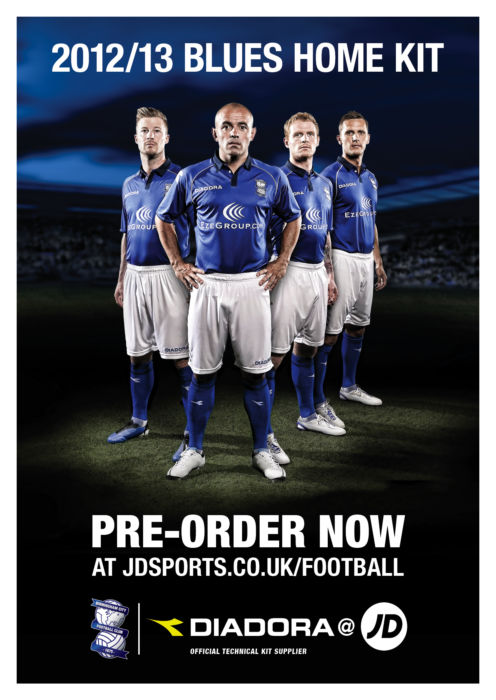 JD048 Birmingham City HOME A3 Poster