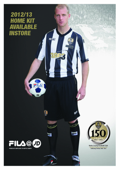 JD048 NOTTS HOME KIT A3 POSTER