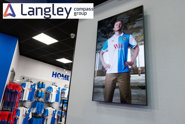 Langley Compass Group Powers New Digital Signage at Blackburn Rovers FC's Roverstore