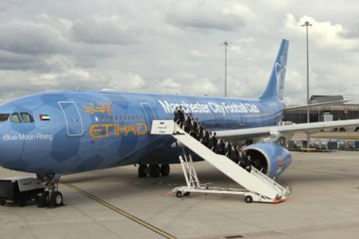 Man City Plane Sponsor