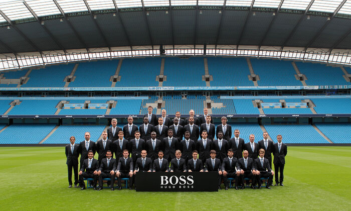 MCFC First Team in Hugo Boss High res