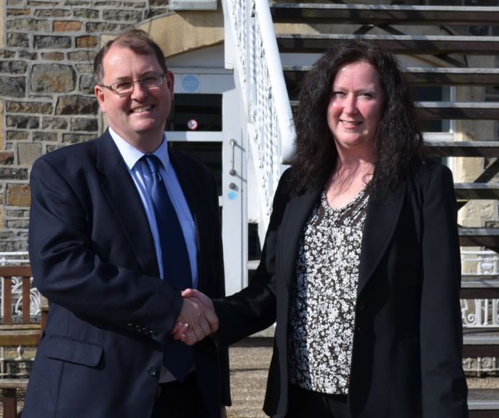 Tim Davies, Commercial Director -Gloucestershire CCC & Paula Street, Regional Manager - The Lindley Group ev