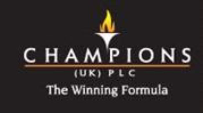 Champions logo - black background